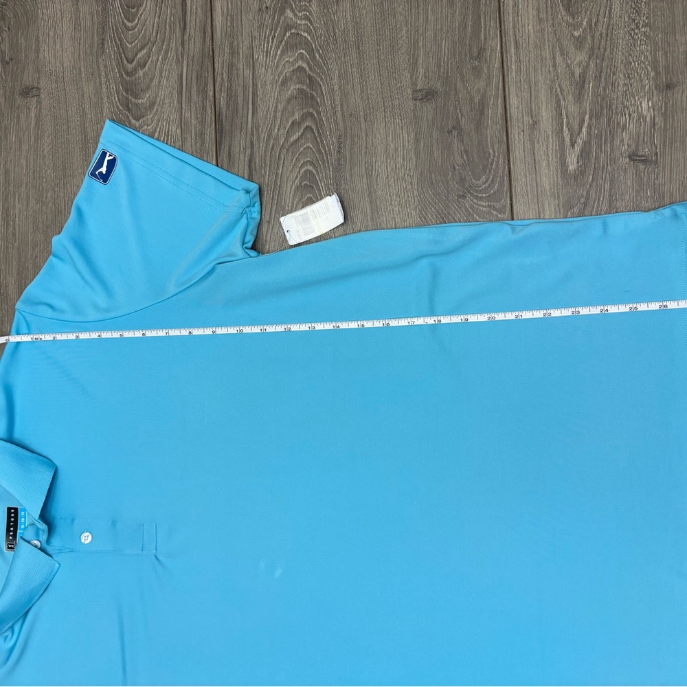 PGA Tour Men's Aqua Short Sleeve Tee - Picture 4 of 7